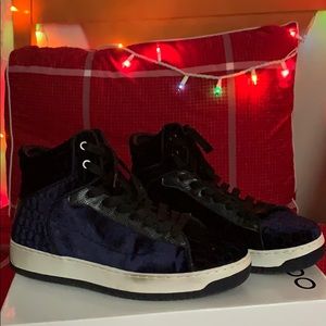 Zara Blue Velet Shoes